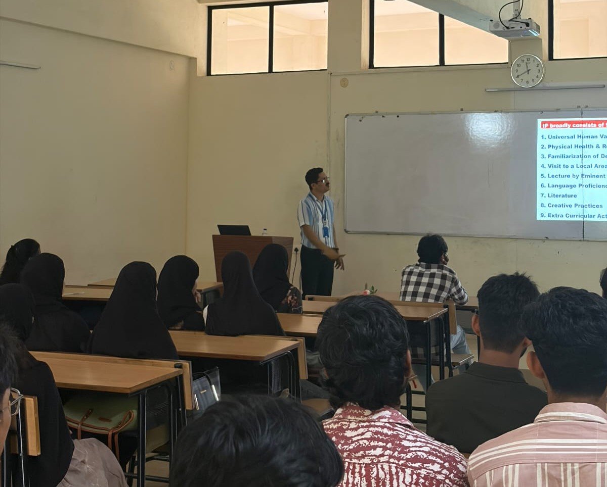Talk on Importance of Student Induction Programme